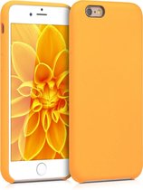 kwmobile telefoonhoesje voor Apple iPhone 6 / 6S - Hoesje met siliconen coating - Smartphone case in saffraan