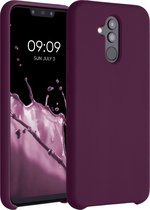 kwmobile telefoonhoesje voor Huawei Mate 20 Lite - Hoesje met siliconen coating - Smartphone case in bordeaux-violet