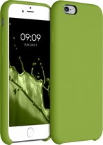 kwmobile telefoonhoesje voor Apple iPhone 6 / 6S - Hoesje met siliconen coating - Smartphone case in groene peper