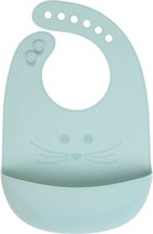 Lässig slabbetje Silicone Little Chums Mouse blue 6 tot 24 maanden