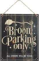 Something Different Wandbord/Wanddecoratie Broom Parking Only Hanging Multicolours