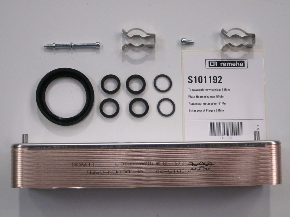 Remeha Calenta tapwaterplatenwisselaar 51mm