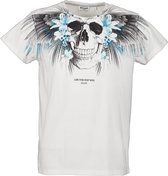 DEELUXE T-shirt met skull print BEBACK White