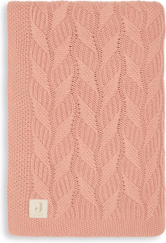 Jollein Baby Deken Wieg 75x100cm Spring Knit - Rosewood