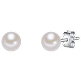 Valero Pearls Parel oorstekers Sterling zilver Gekweekte zoetwaterparels wit