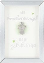 Depesche Fotolijst Beschermengel Geluk 5 X 7 Cm Hout Zilver