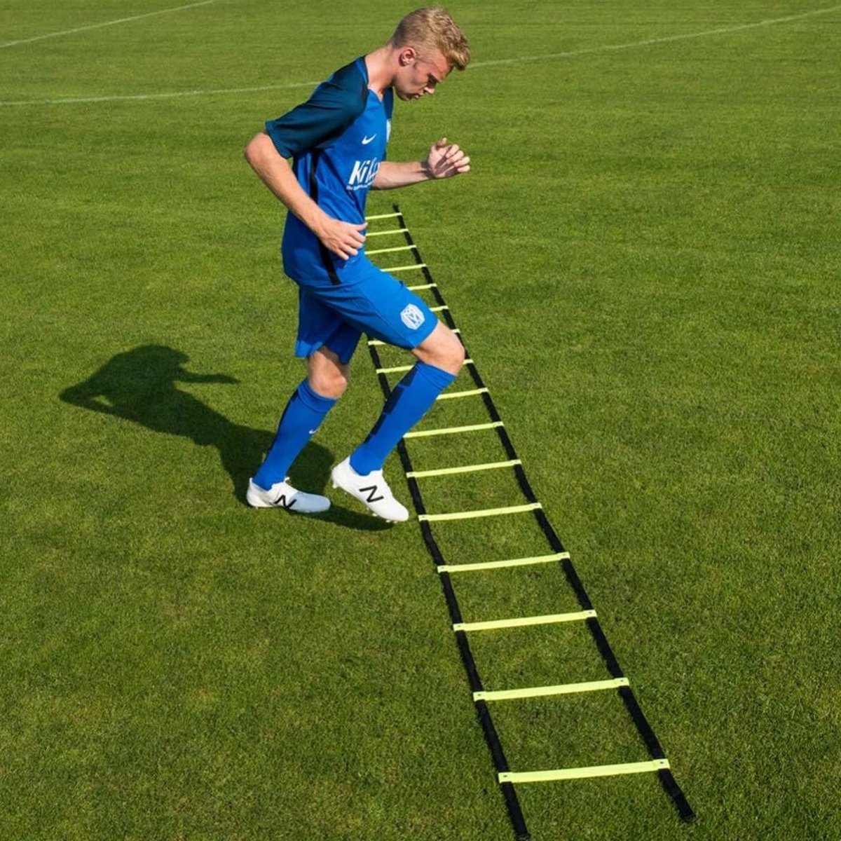 Cawila Loopladder - Speedladder - Agility Ladder - Trainingsladder | 4 meter vaste treden | Inclusief draagtas – foto 7