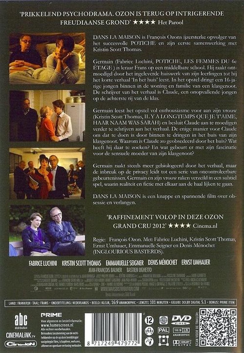 Dans La Maison (Dvd), Emmanuelle Seigner | Dvd's | bol.com