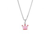 YO&NO - Ketting - Zilver - Gourmet - Kroon - 1,4mm - 36 + 4cm - Kinderen - Gerhodineerd - Zilver 925