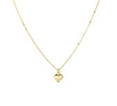 YO&NO - Ketting - Goud - Anker - Hart - 1,0 mm - 42 - 45 cm - Sieraden vrouw - 585 goud