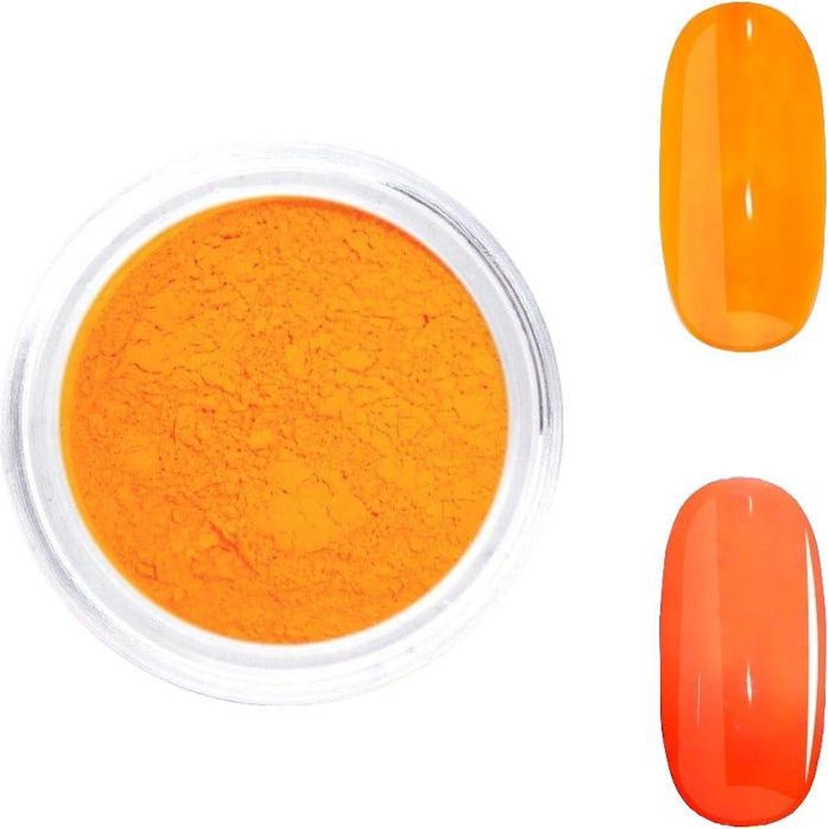 Goedkoopste DRM Nageldecoratie Poeder UV Neon Oranje 04