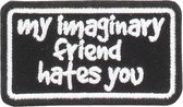 Grindstore Patch My Imaginary Friend Hates You Zwart
