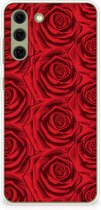 GSM Hoesje Geschikt voor Samsung Galaxy S21FE TPU Bumper Red Roses