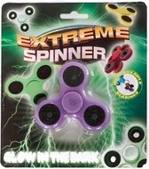 fidget-spinner Extreme glow-in-the-dark 7,6 cm paars
