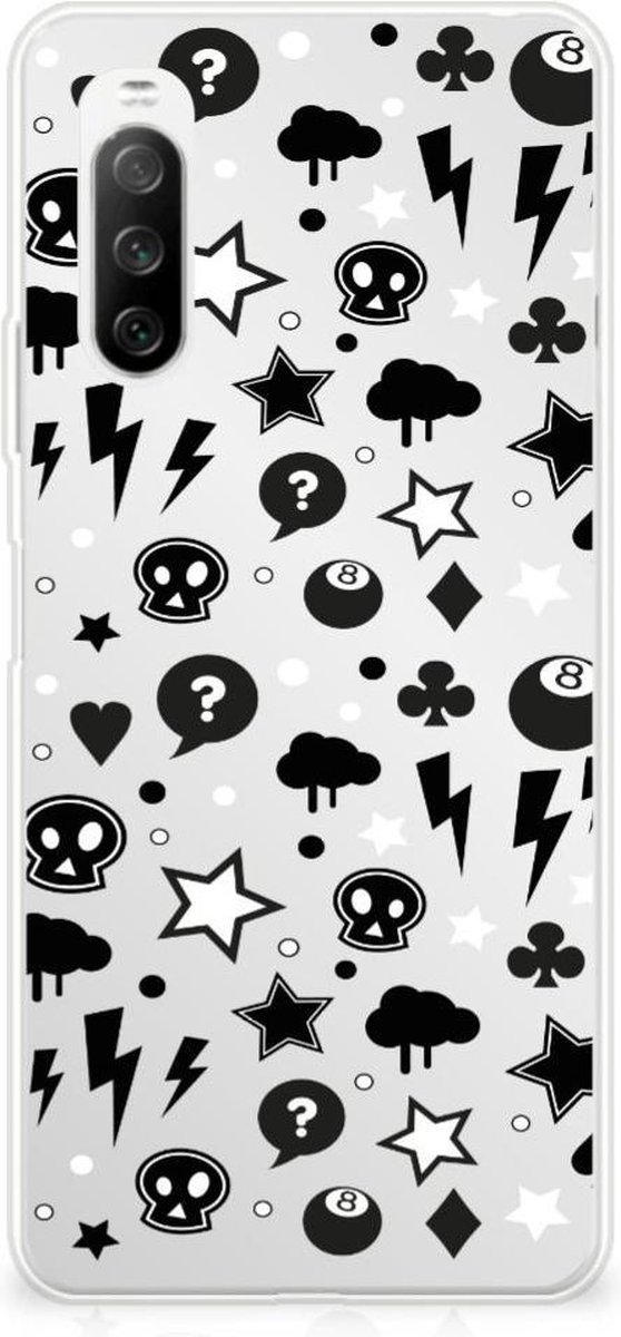 Silicone Back Case Sony Xperia 10 III Silver Punk