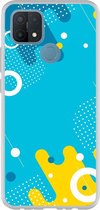 Smartphonebooster Telefoonhoesje - Back Cover - Geschikt Voor OPPO A15 - Blue En Blue