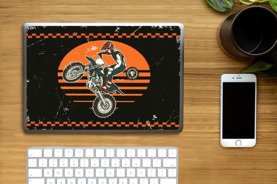 Sticker ordinateur portable - 12,3 pouces - Moteur - Vintage - Design