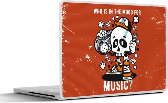 Autocollants Décoratifs PC Portable - Motif Crâne (Skull) - Lot De 5 Stickers - Marque ADS - Neuf