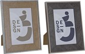 Fotolijsten DKD Home Decor Kristal Hout MDF (2 pcs) (15.5 x 1.5 x 20.5 cm)
