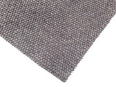 Flycarpets Ventura Bolletjes Vloerkleed Wol - Donkerblauw / Donkergrijs - 80x150 cm