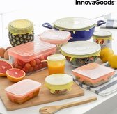 Set van 10 herbruikbare en aanpasbare keukendeksels Lidyc InnovaGoods