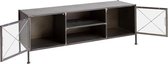 Tv-meubel Black Kristal Geschildert Ijzer (131 x 40 x 49 cm)