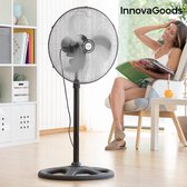 InnovaGoods Industriële Ø 45 cm 75W Zwarte Ventilator op Standaard