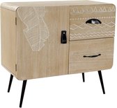 Ladenkast DKD Home Decor Metaal Paulownia hout (60 x 32 x 57 cm)