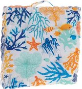 Kussen DKD Home Decor Oceaan Voor op de grond Blauw (43 x 43 x 7 cm)