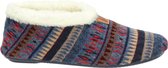 Nelson dames pantoffel - Blauw multi - Maat 39