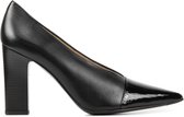 Peter Kaiser Pumps / Stiletto Dames / Damesschoenen - Leer    - Blokhak hoogte 8 cm - 75809 - Zwart - Maat 38