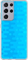 Smartphonebooster Telefoonhoesje - Back Cover - Geschikt Voor Samsung Galaxy S21 Ultra - Blue En Blue