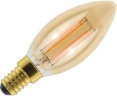 Ledlamp - RETRO - E14 - 400 lm - kaars - helder goud