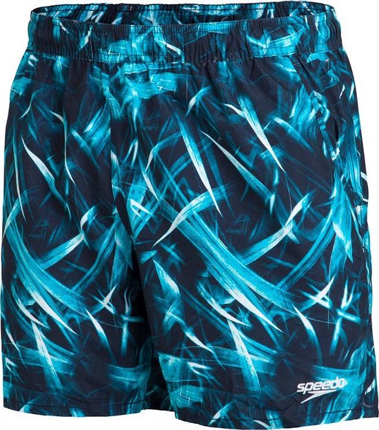 Speedo 16'' zwemshort water print blauw - S | bol.com