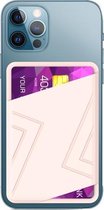Siliconen portemonnee-etui Card Case Magsafing-kaarthouder voor iPhone 13-serie / iPhone 12-serie (roze)