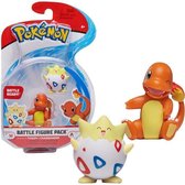 BANDAI Pokémon - Pak van 2 Salameche & Togepi-figuren van 5 cm