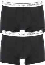 Calvin Klein CK ONE Cotton trunk (2-pack) - heren boxer normale lengte - zwart - Maat: S