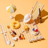Rich Type Strand Serie Fotografie Props Decoratie Stilleven Sieraden Voedsel Set Shot Foto Props (Geel)