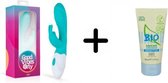 Leda Rabbit Vibrator - G Spot Stimulator - Clitoris Stimulator - Realistische Tarzan Vibrator - + Met gratis HOT BIO glijmiddel
