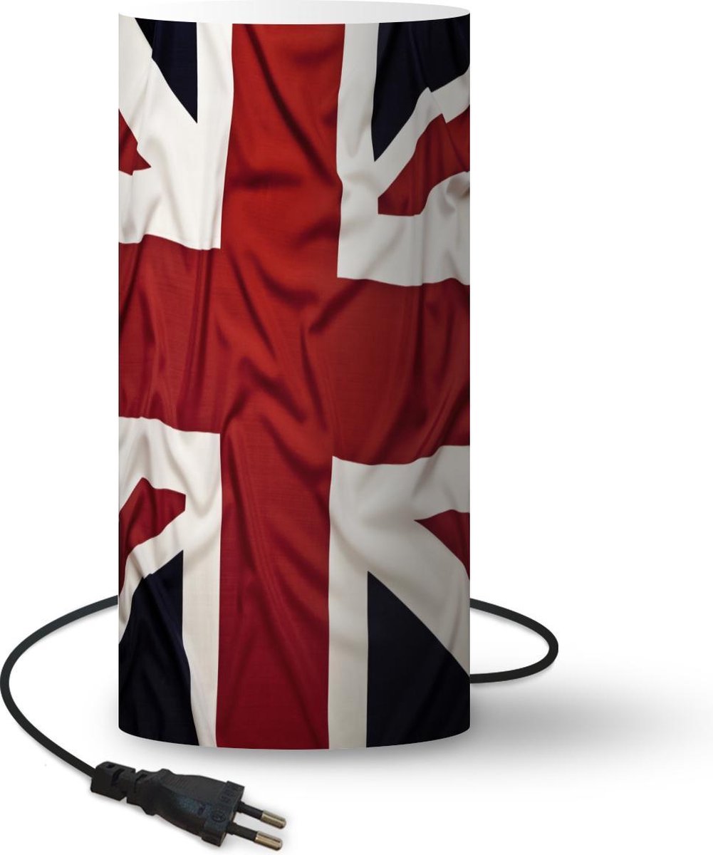 Lamp - Nachtlampje - Tafellamp slaapkamer - De vlag van Groot-Brittannië - 33 cm hoog - Ø15.9 cm - Inclusief LED lamp