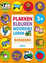 plakken, kleuren, woordjes leren (boerderij) - Kleur- en Stickerboek