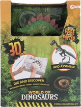 Toi-Toys World Of Dinosaurs Uitgraafset Dino Fossiel Stegosaurus