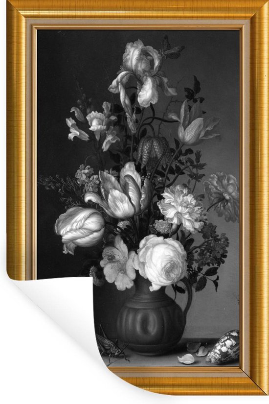 Stickers muraux - Film autocollant - Maîtres anciens - Art - Cadre - Or - 40x60 cm - Film adhésif - Stickers muraux chambre d'enfant - Papier peint autocollant - Papier peint autocollant - Film autocollant