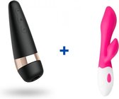 Satisfyer Pro 3 - Clitorisstimulator + Alula Vibe Rabbit Vibrator - Tarzan Vibrator