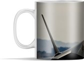 Mok - Straaljager - Vliegtuig - Zilver - 350 ml - Beker