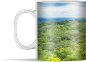 Mok - Polaroid van een tempel in Tikal in het bos - 350 ml - Beker