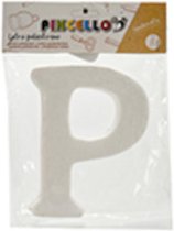 Pincello Decoratieletter P Junior 22 X 17 Cm Polystyreen Wit