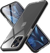 ShieldCase Bumper case geschikt voor Apple iPhone 12 / 12 Pro - 6.1 inch - transparant-zwart