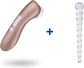 Satisfyer Pro 2 - Clitorisstimulator + Glazen G-Spot Dildo