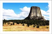 Walljar - Devils Tower - Muurdecoratie - Poster met lijst